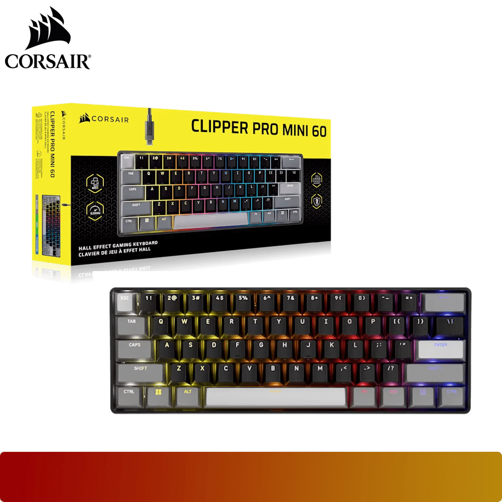 CORSAIR CLIPPER PRO MINI 60 Hall Effect Gaming Keyboard-8-Nano Komputer