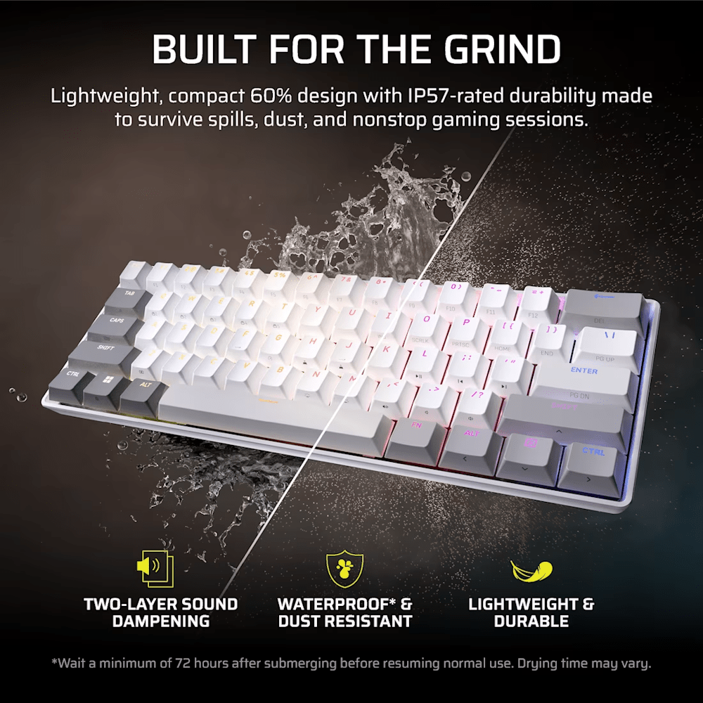 CORSAIR CLIPPER PRO MINI 60 Hall Effect Gaming Keyboard-7-Nano Komputer
