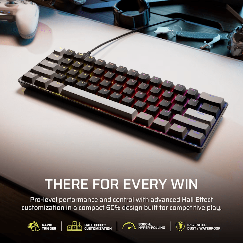 CORSAIR CLIPPER PRO MINI 60 Hall Effect Gaming Keyboard-2-Nano Komputer