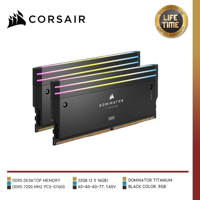 CORSAIR CMP32GX5M2X7200C34 | Dominator Titanium RGB (2x16GB) DDR5 7200 - 2 - Nano Komputer