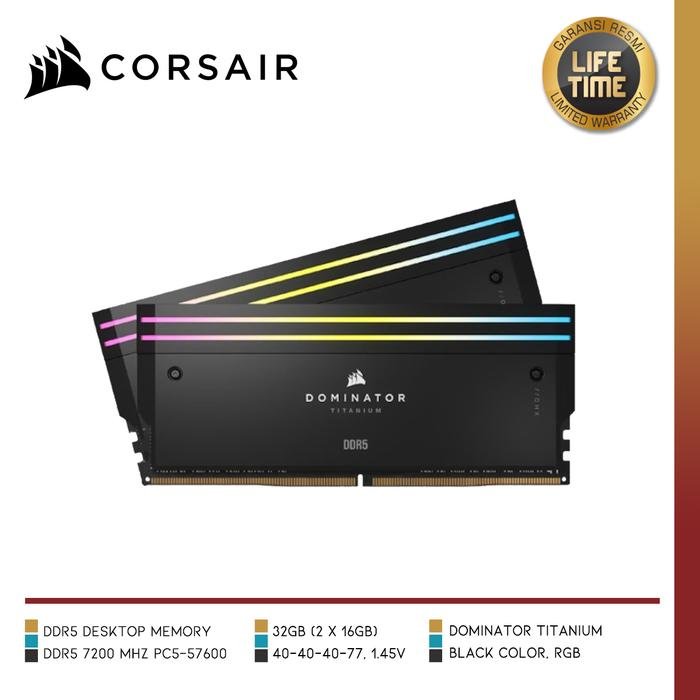 CORSAIR CMP32GX5M2X7200C34 | Dominator Titanium RGB (2x16GB) DDR5 7200 - 1 - Nano Komputer