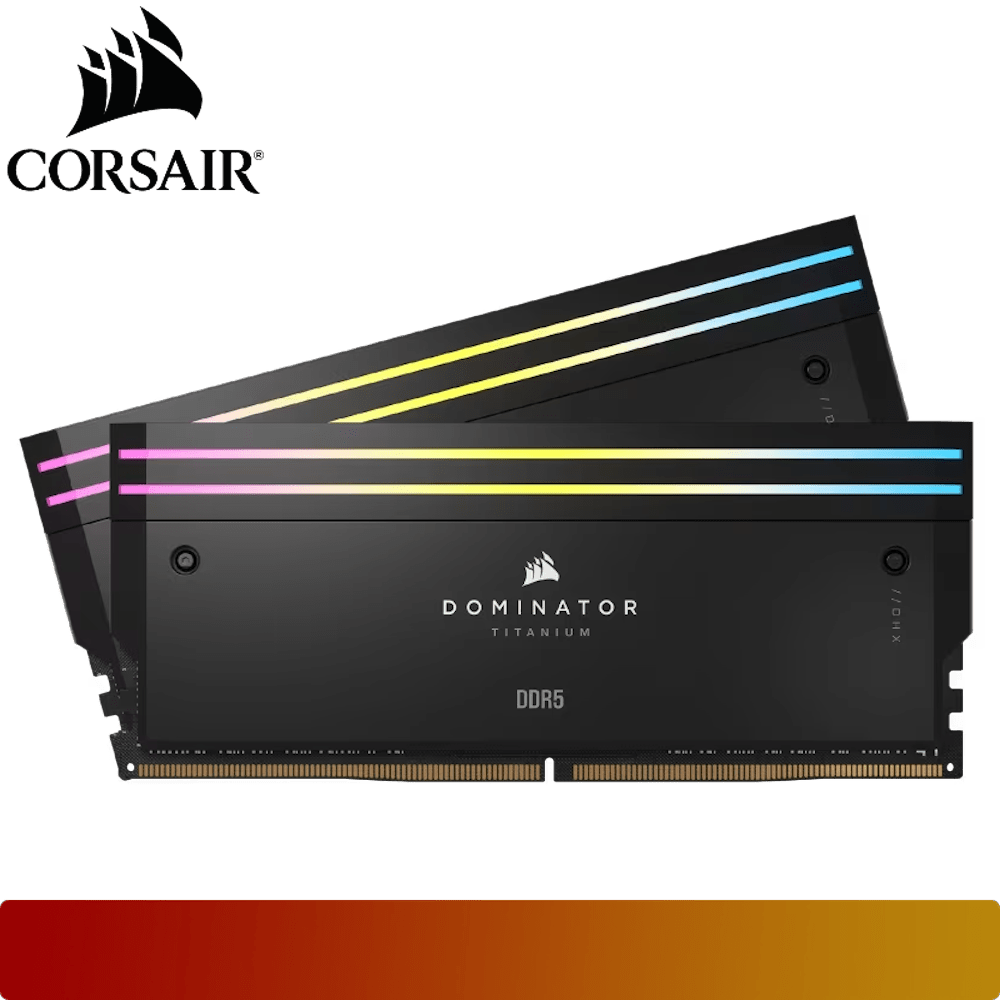 CORSAIR DOMINATOR TITANIUM RGB 32GB (2x16GB) DDR5 DRAM 7200MT/s CL34 Black-1-Nano Komputer