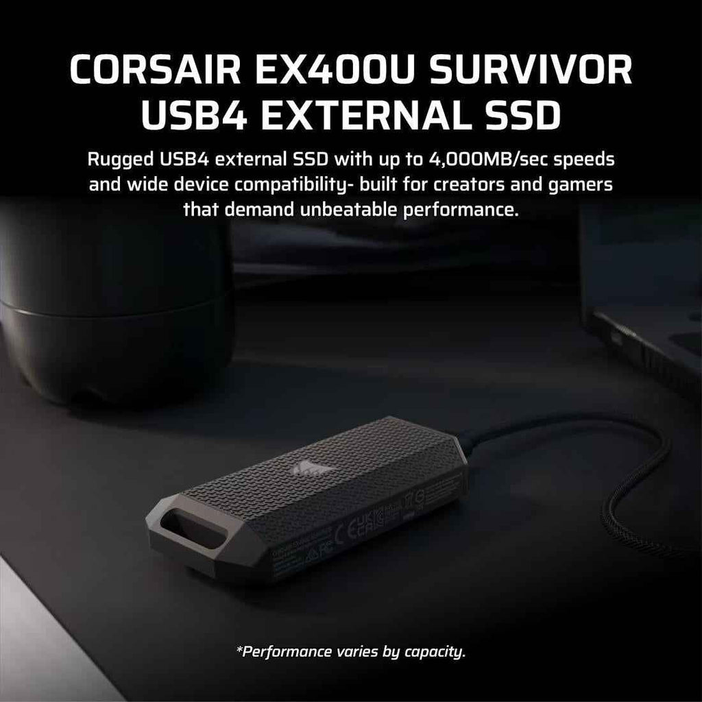 CORSAIR EX400U SURVIVOR 2TB USB4 External SSD - 2 - Nano Komputer