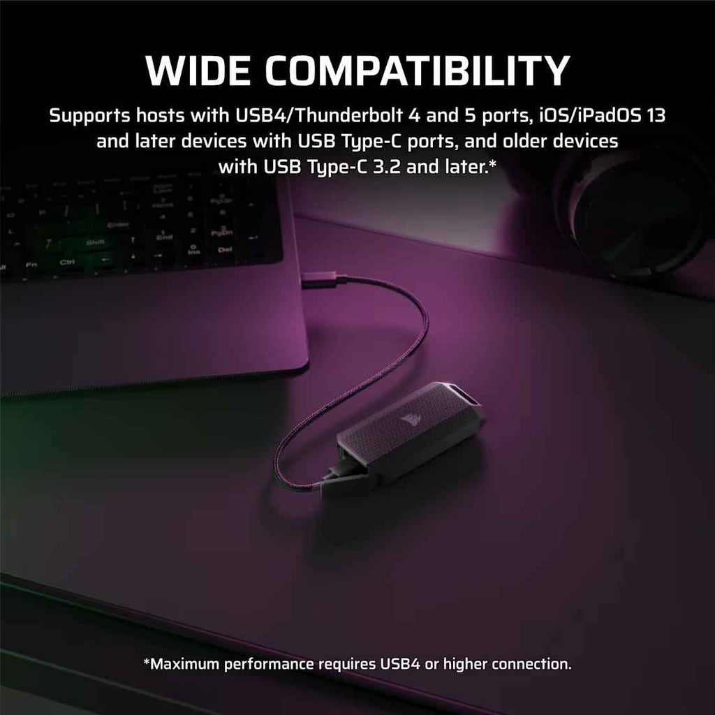 CORSAIR EX400U SURVIVOR 2TB USB4 External SSD - 4 - Nano Komputer