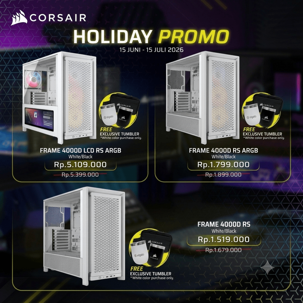 CORSAIR FRAME 4000D LCD RS ARGB Premium Mid-Tower PC Case-1-Nano Komputer