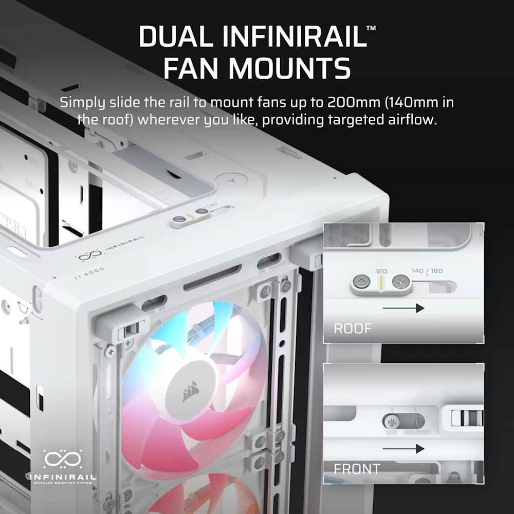 CORSAIR FRAME 4000D LCD RS ARGB Premium Mid - Tower PC Case - 5 - Nano Komputer