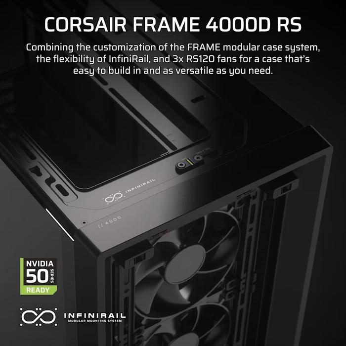 CORSAIR FRAME 4000D RS Modular Mid - Tower PC Case - 2 - Nano Komputer