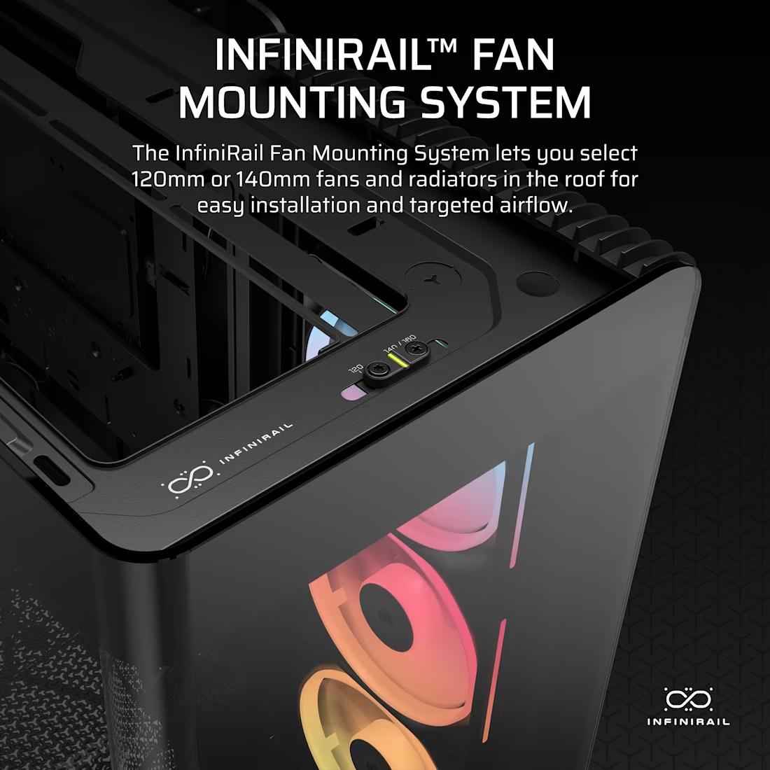 CORSAIR FRAME 4500X LX - R RGB iCUE LINK Panoramic Glass Mid - Tower PC Case - 6 - Nano Komputer