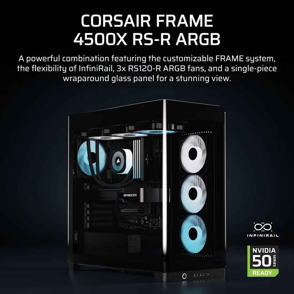 CORSAIR FRAME 4500X RS - R ARGB Panoramic Glass Mid - Tower PC Case - 2 - Nano Komputer