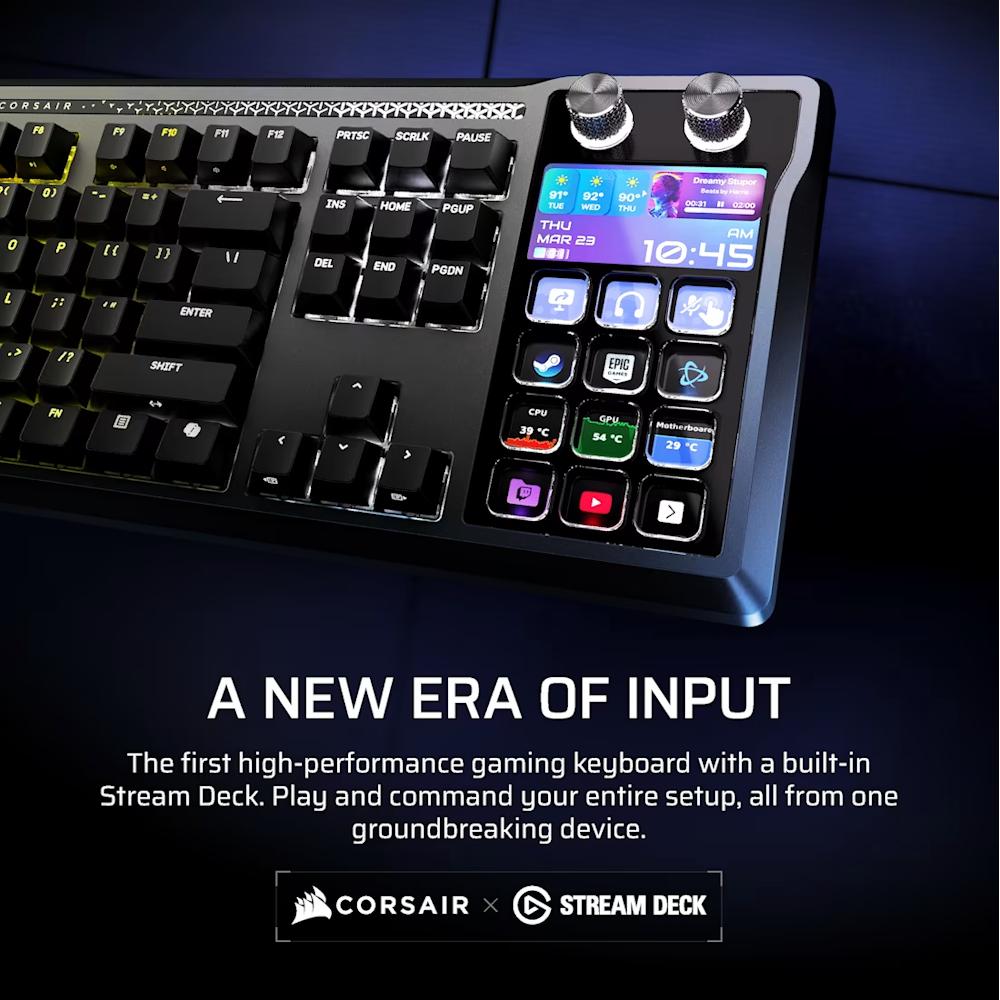 CORSAIR GALLEON 100 SD Stream Deck - Integrated Mechanical Keyboard - 2 - Nano Komputer