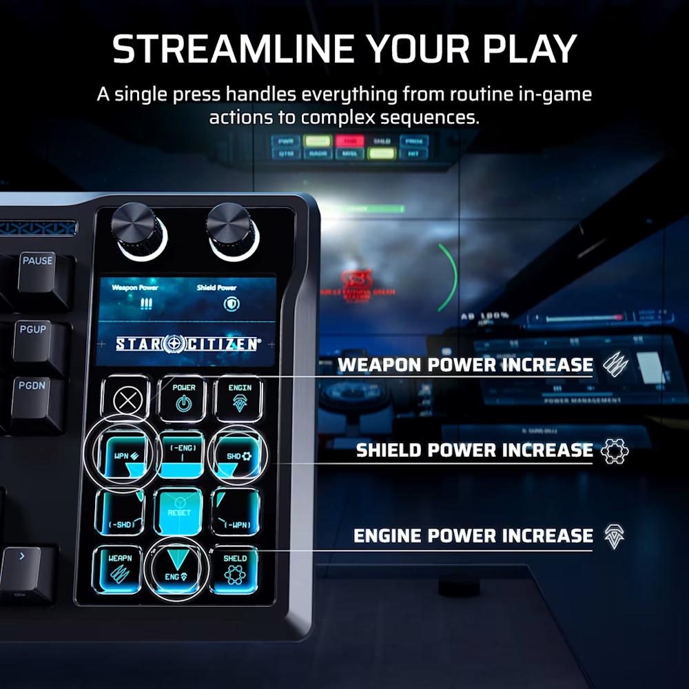 CORSAIR GALLEON 100 SD Stream Deck - Integrated Mechanical Keyboard - 3 - Nano Komputer