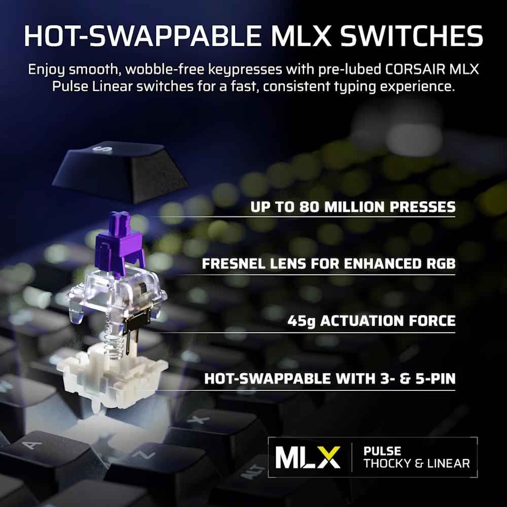 CORSAIR GALLEON 100 SD Stream Deck - Integrated Mechanical Keyboard - 7 - Nano Komputer