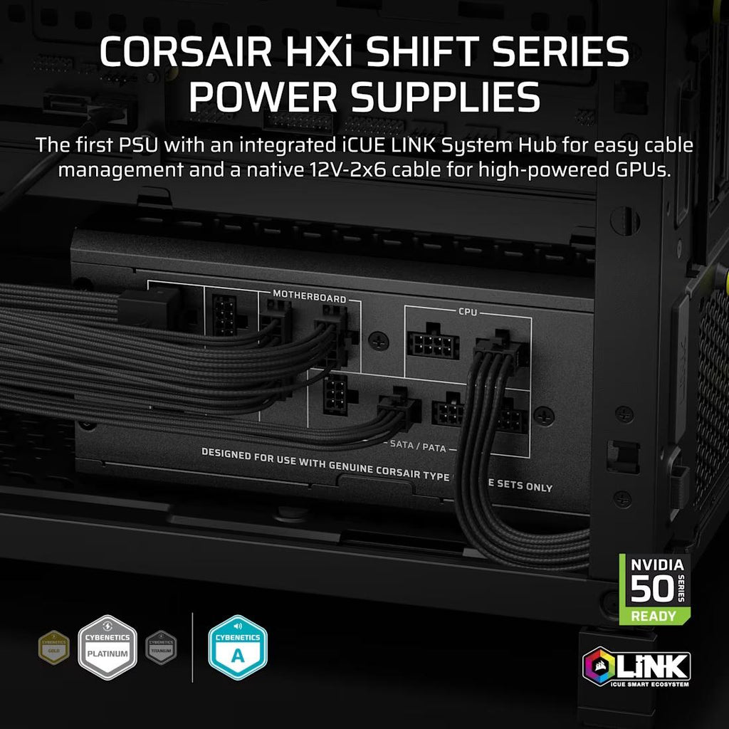 CORSAIR HX1500i SHIFT | PSU 1500W ATX 3.1 Cybenetics Platinum Fully Modular (CP - 9020269 - EU) - 2 - Nano Komputer