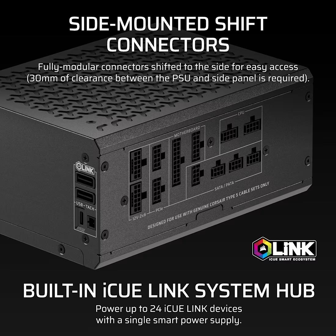 CORSAIR HX1500i SHIFT | PSU 1500W ATX 3.1 Cybenetics Platinum Fully Modular (CP - 9020269 - EU) - 4 - Nano Komputer