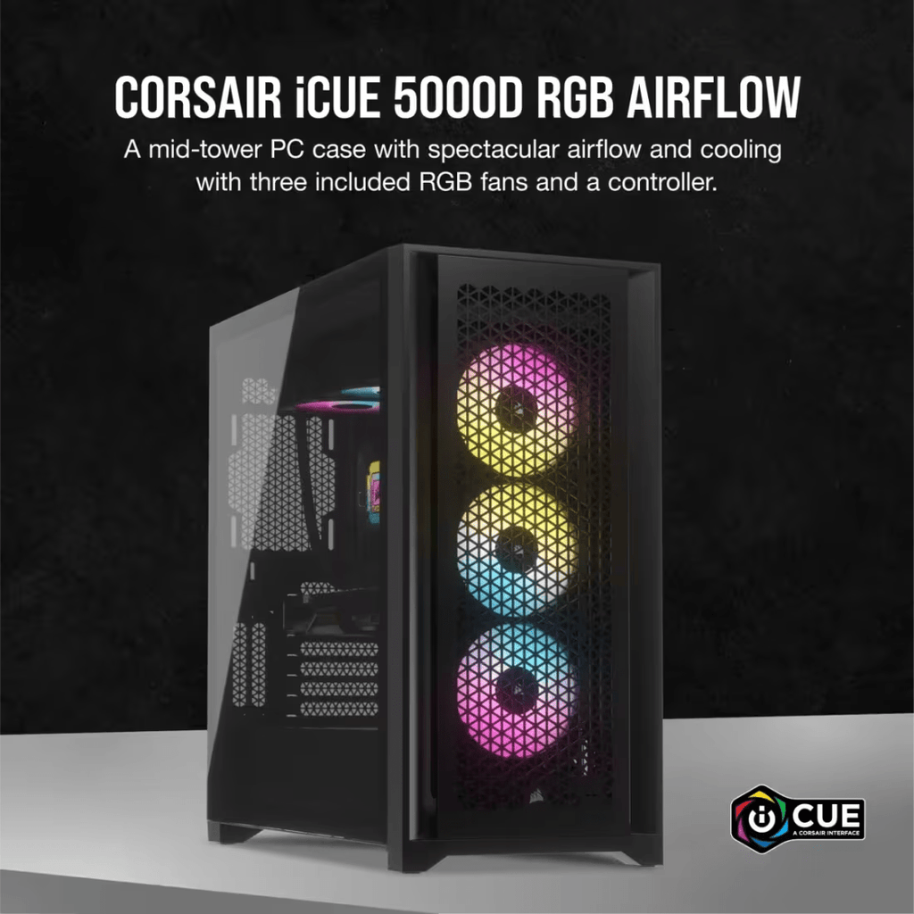 CORSAIR iCUE 5000D RGB AIRFLOW Mid-Tower Case-2-Nano Komputer