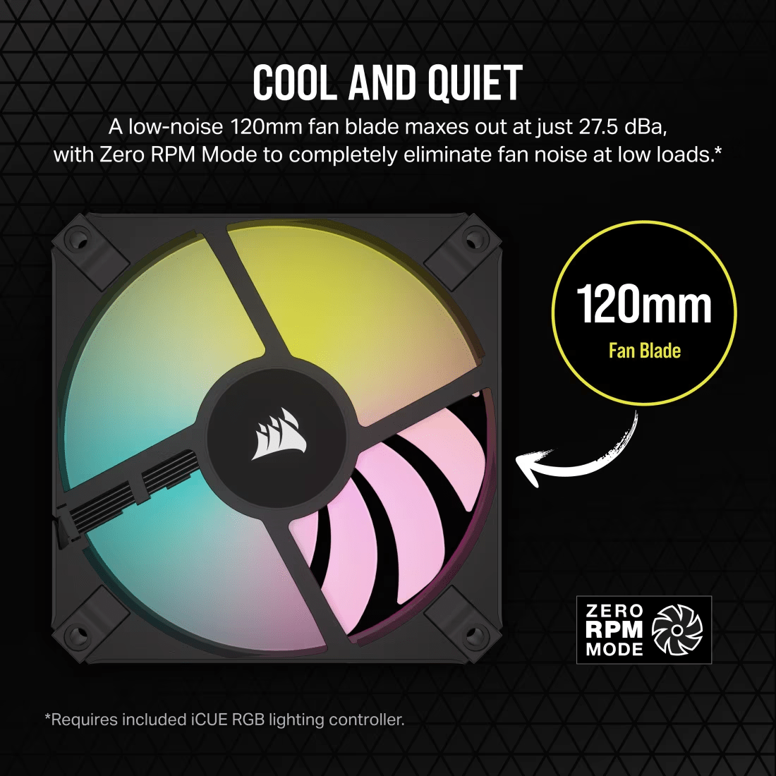 CORSAIR iCUE AF120 RGB SLIM 120mm PWM Fluid Dynamic Bearing Fan Twin Pack-6-Nano Komputer