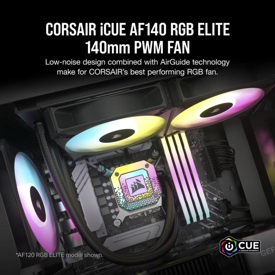 CORSAIR iCUE AF140 RGB ELITE 140mm PWM Fan-2-Nano Komputer