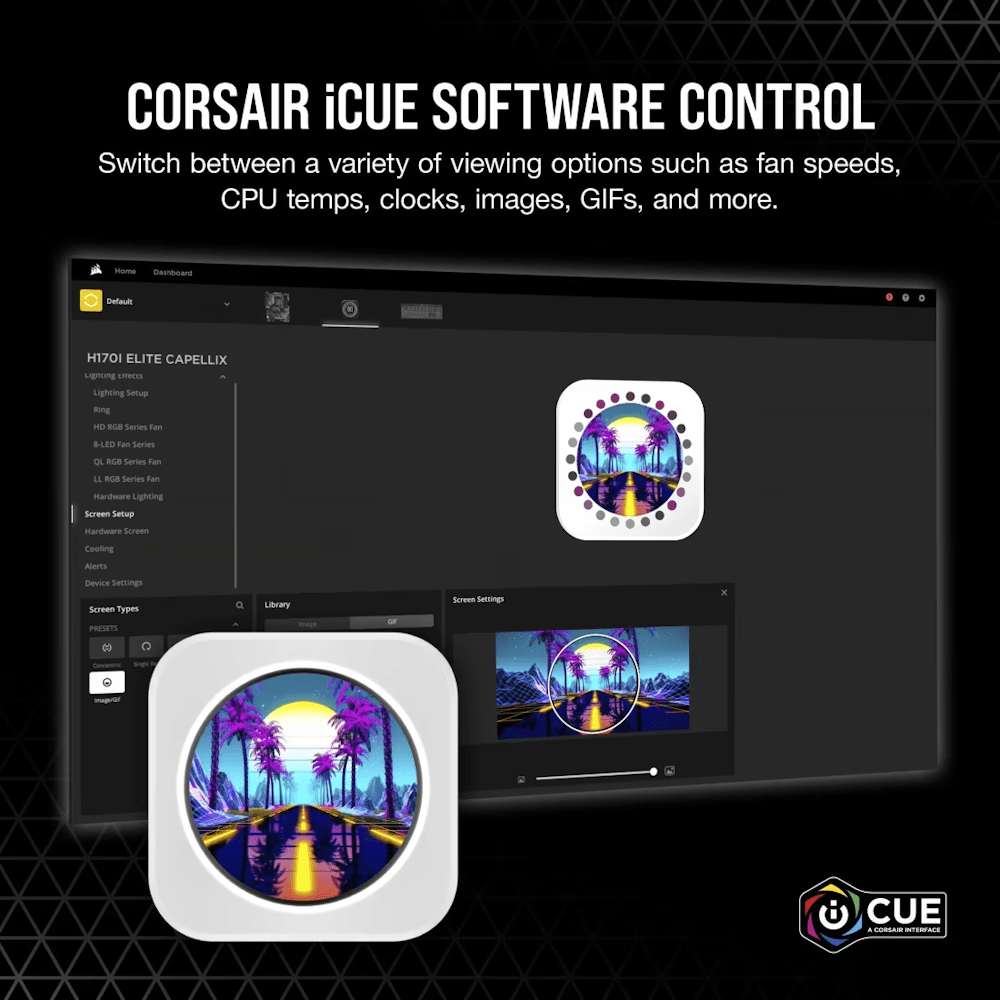 CORSAIR iCUE ELITE CPU Cooler LCD Display Upgrade Kit - 5 - Nano Komputer