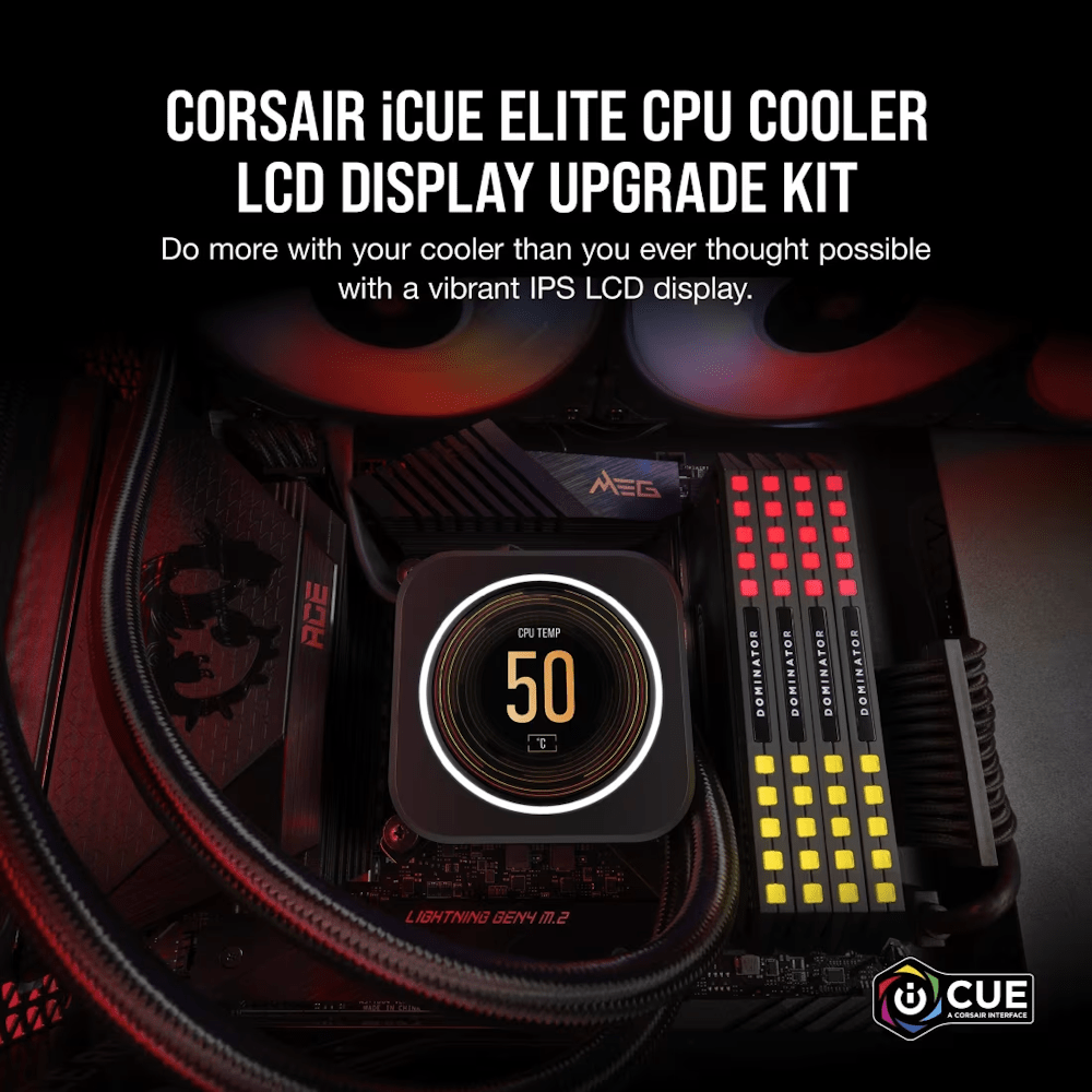 CORSAIR iCUE ELITE CPU Cooler LCD Display Upgrade Kit - 2 - Nano Komputer