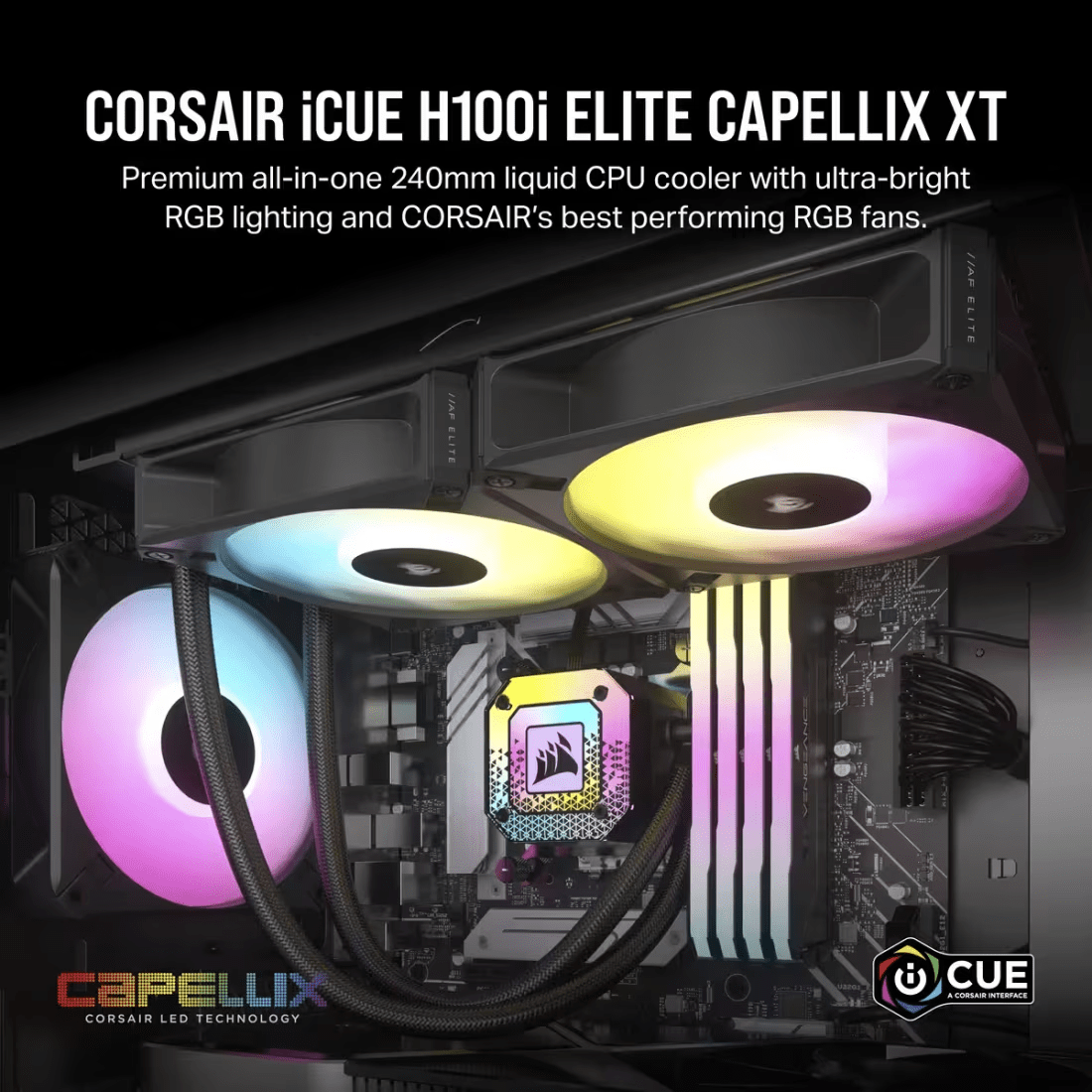 CORSAIR iCUE H100i ELITE CAPELLIX XT Liquid CPU Cooler - 2 - Nano Komputer