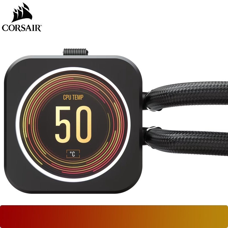 CORSAIR iCUE H100i ELITE LCD Display Liquid CPU Cooler - 4 - Nano Komputer