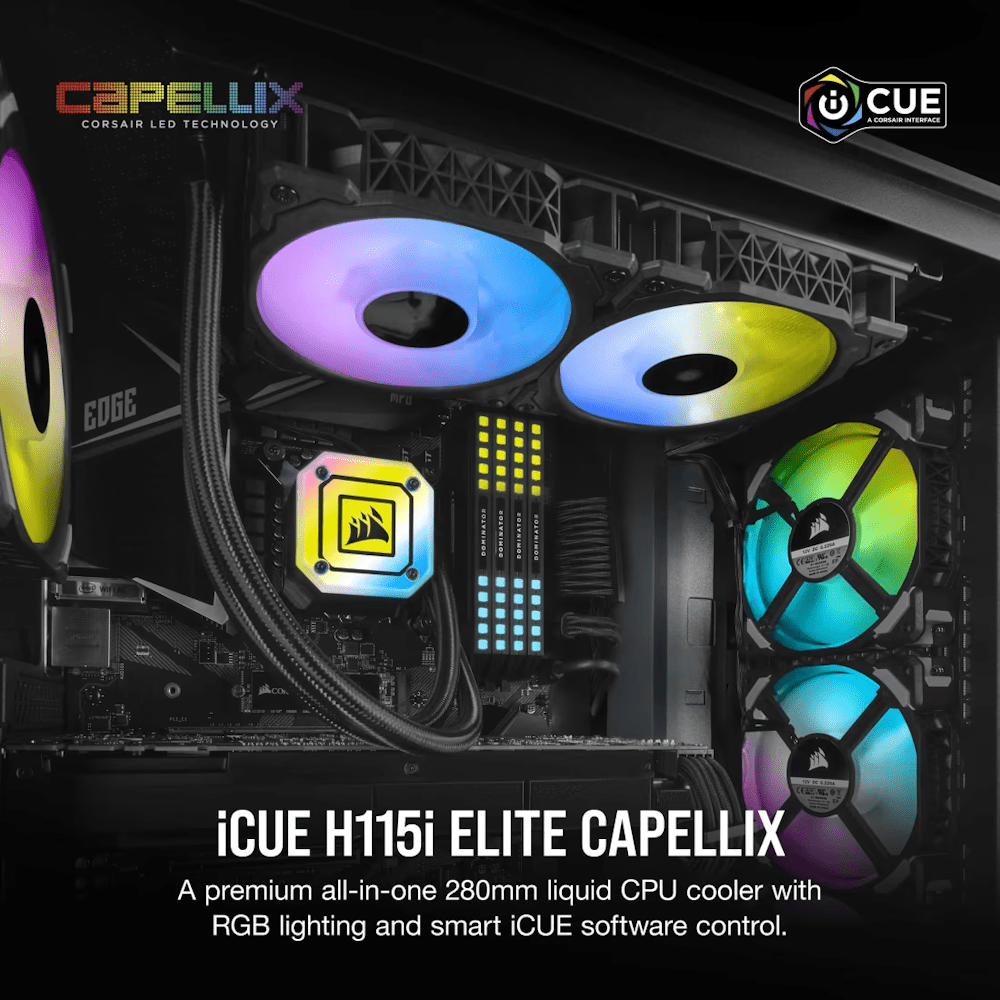 Corsair iCUE H115i ELITE CAPELLIX Liquid CPU Cooler-3-Nano Komputer