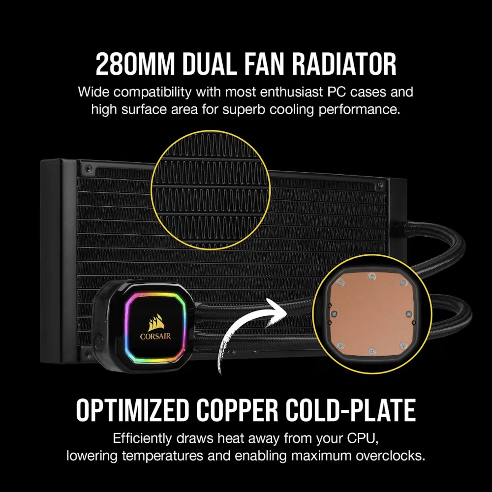 CORSAIR iCUE H115i RGB PRO XT Liquid CPU Cooler-3-Nano Komputer