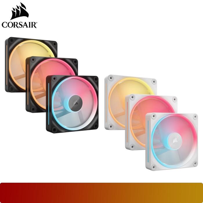 CORSAIR iCUE LINK LX120 - R RGB Triple Pack 120mm PWM Reverse Fans Starter Kit - 1 - Nano Komputer