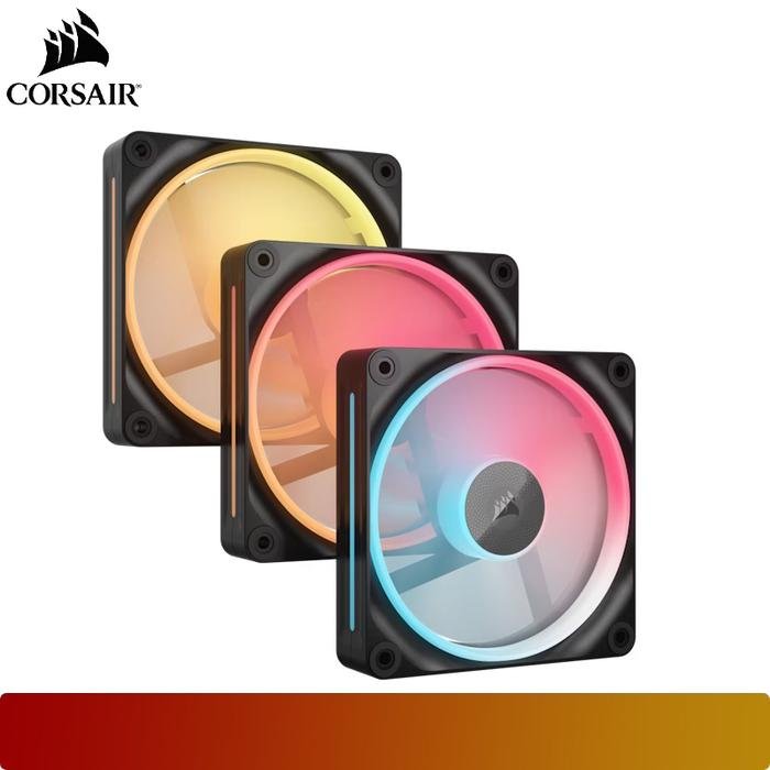 CORSAIR iCUE LINK LX120 - R RGB Triple Pack 120mm PWM Reverse Fans Starter Kit - 5 - Nano Komputer