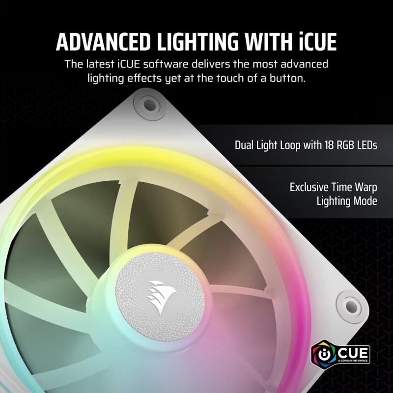 CORSAIR iCUE LINK LX120 RGB Triple Pack 120mm PWM Fans Starter Kit - 6 - Nano Komputer