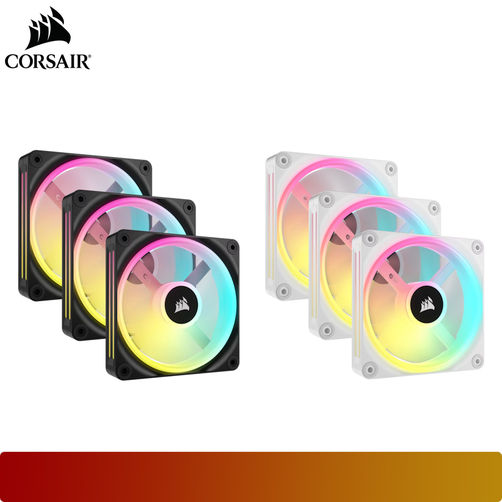 CORSAIR iCUE LINK QX120 RGB Triple Pack 120mm PWM PC Fans Starter Kit with iCUE LINK System Hub - 1 - Nano Komputer