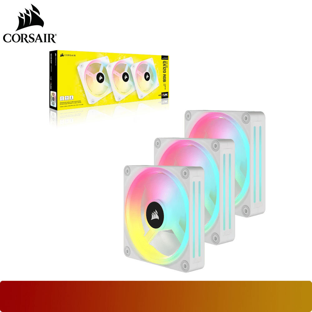 CORSAIR iCUE LINK QX120 RGB Triple Pack 120mm PWM PC Fans Starter Kit with iCUE LINK System Hub - 9 - Nano Komputer