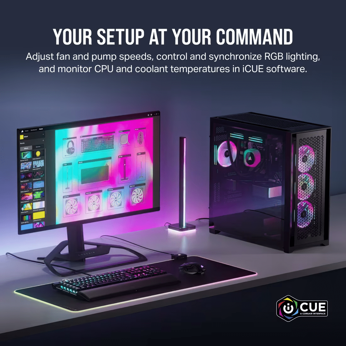 CORSAIR iCUE LINK QX120 RGB Triple Pack 120mm PWM PC Fans Starter Kit with iCUE LINK System Hub - 7 - Nano Komputer