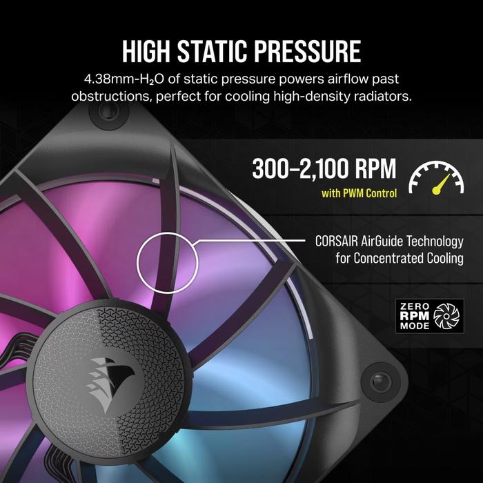CORSAIR iCUE LINK RX120 RGB 120mm PWM Single Fan Expansion - 3 - Nano Komputer