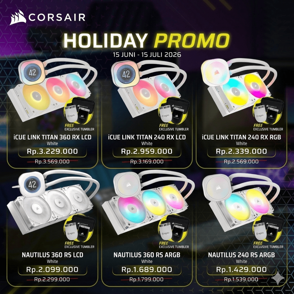 CORSAIR iCUE LINK TITAN 240 RX RGB AIO Liquid CPU Cooler-1-Nano Komputer