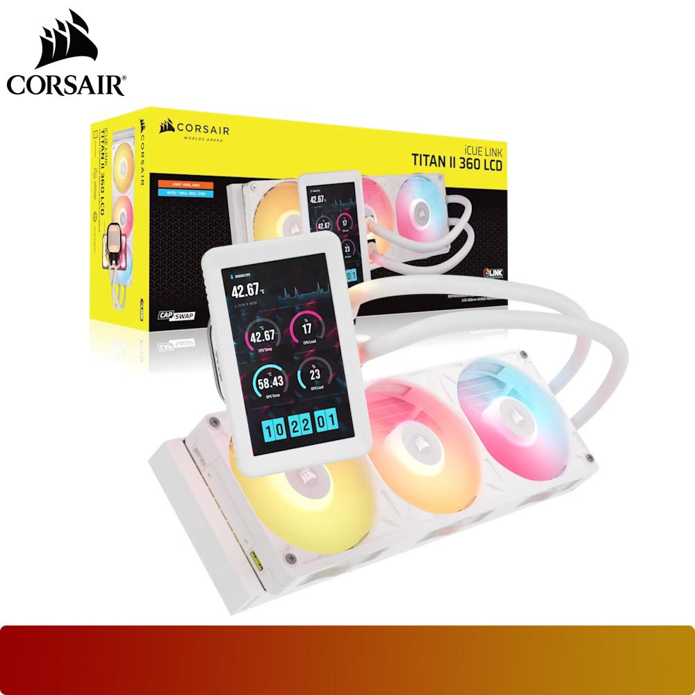 CORSAIR iCUE LINK TITAN II 360 RX LCD AIO Liquid CPU Cooler-9-Nano Komputer