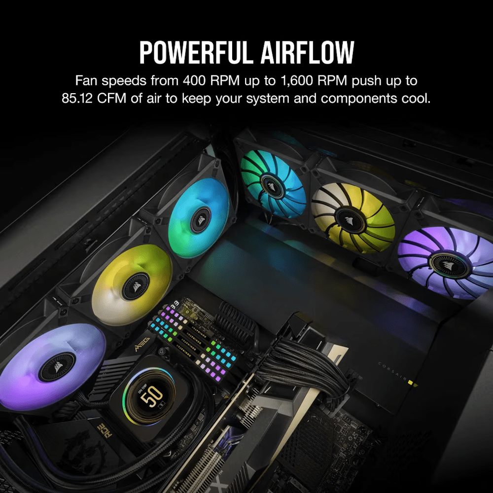 CORSAIR iCUE ML140 RGB ELITE Premium 140mm PWM Single Pack-6-Nano Komputer