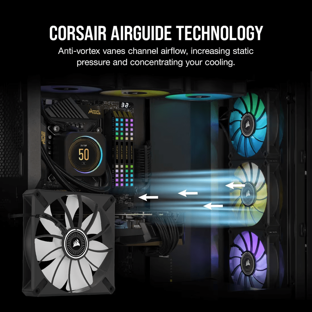 CORSAIR iCUE ML140 RGB ELITE Premium 140mm PWM Single Pack-3-Nano Komputer