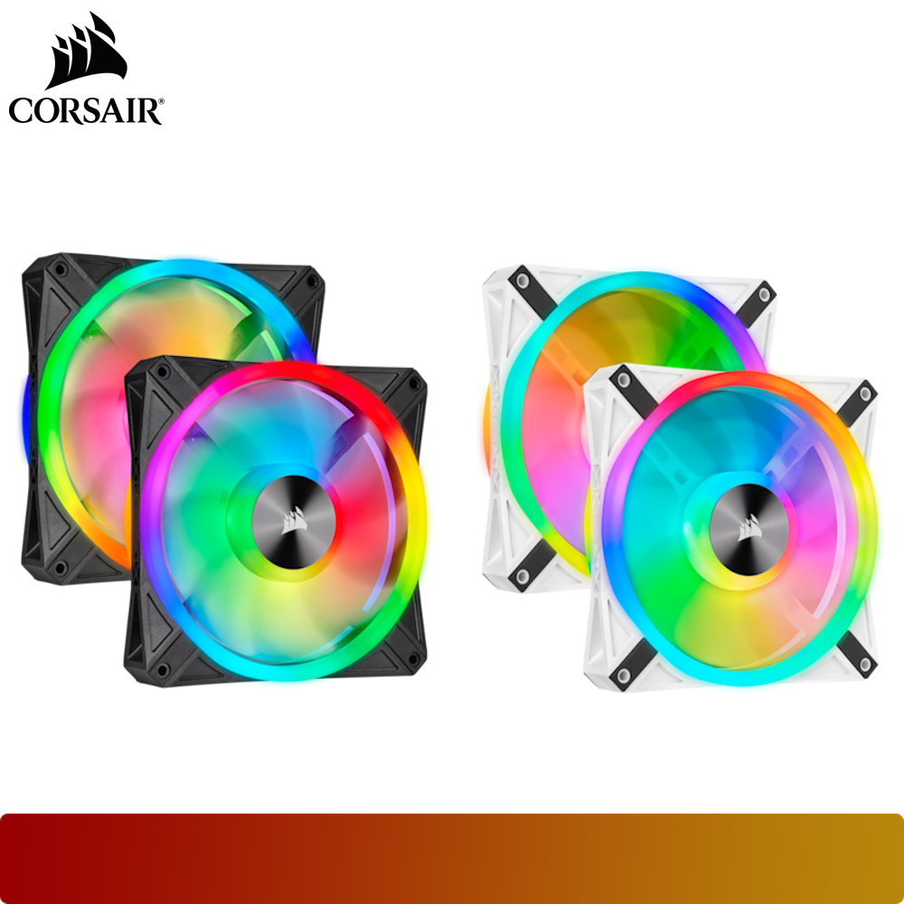 CORSAIR iCUE QL140 RGB 140mm PWM Dual Fan Kit with Lighting Node CORE-1-Nano Komputer