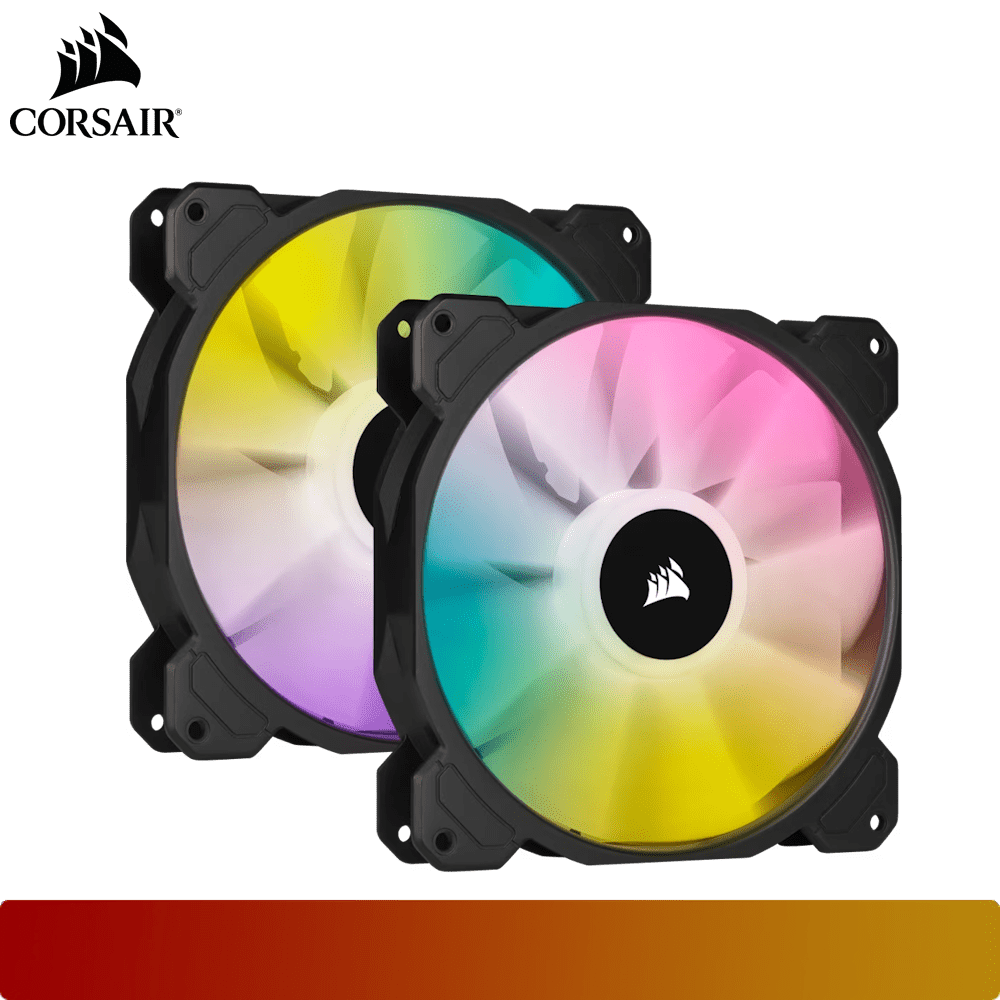 CORSAIR iCUE SP140 RGB ELITE Performance 140mm PWM Fan Dual Fan Kit with Lighting Node CORE-6-Nano Komputer