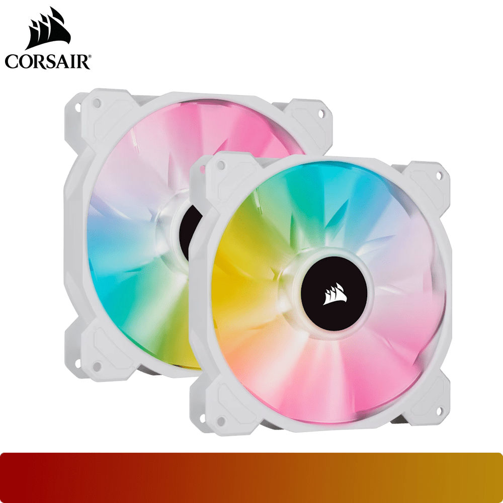 CORSAIR iCUE SP140 RGB ELITE Performance 140mm PWM Fan Dual Fan Kit with Lighting Node CORE-7-Nano Komputer