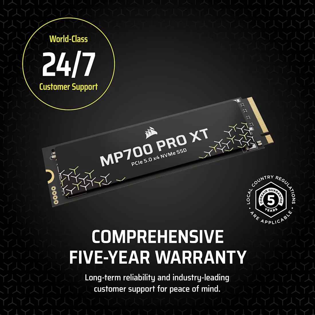CORSAIR MP700 PRO XT 1TB PCIe 5.0 x4 NVMe M.2 SSD - 7 - Nano Komputer
