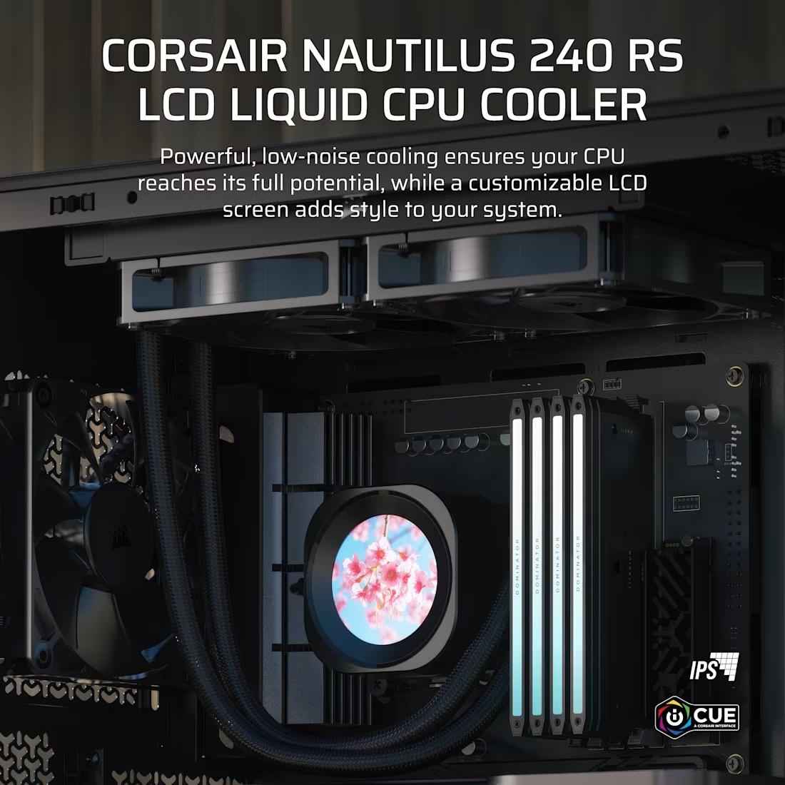 CORSAIR NAUTILUS 240 RS LCD Liquid CPU Cooler - 2 - Nano Komputer