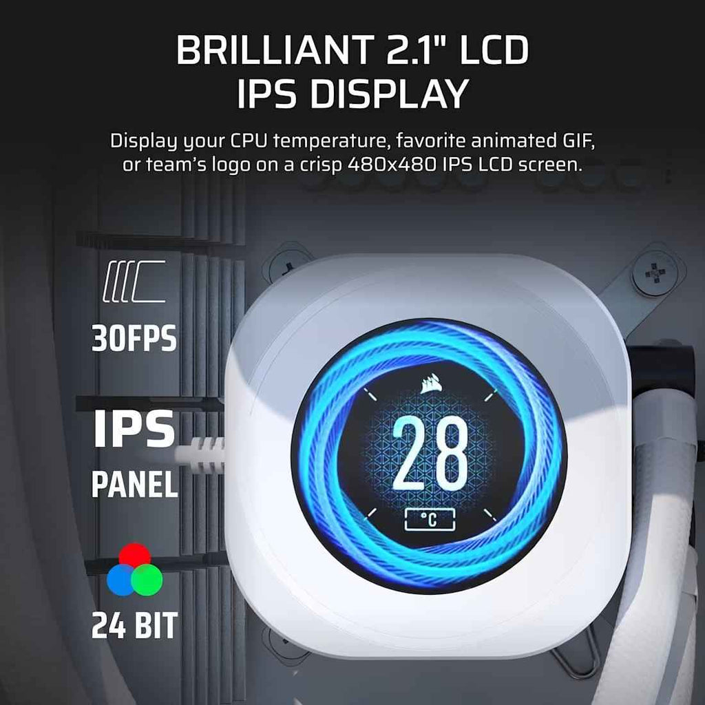 CORSAIR NAUTILUS 240 RS LCD Liquid CPU Cooler - 3 - Nano Komputer