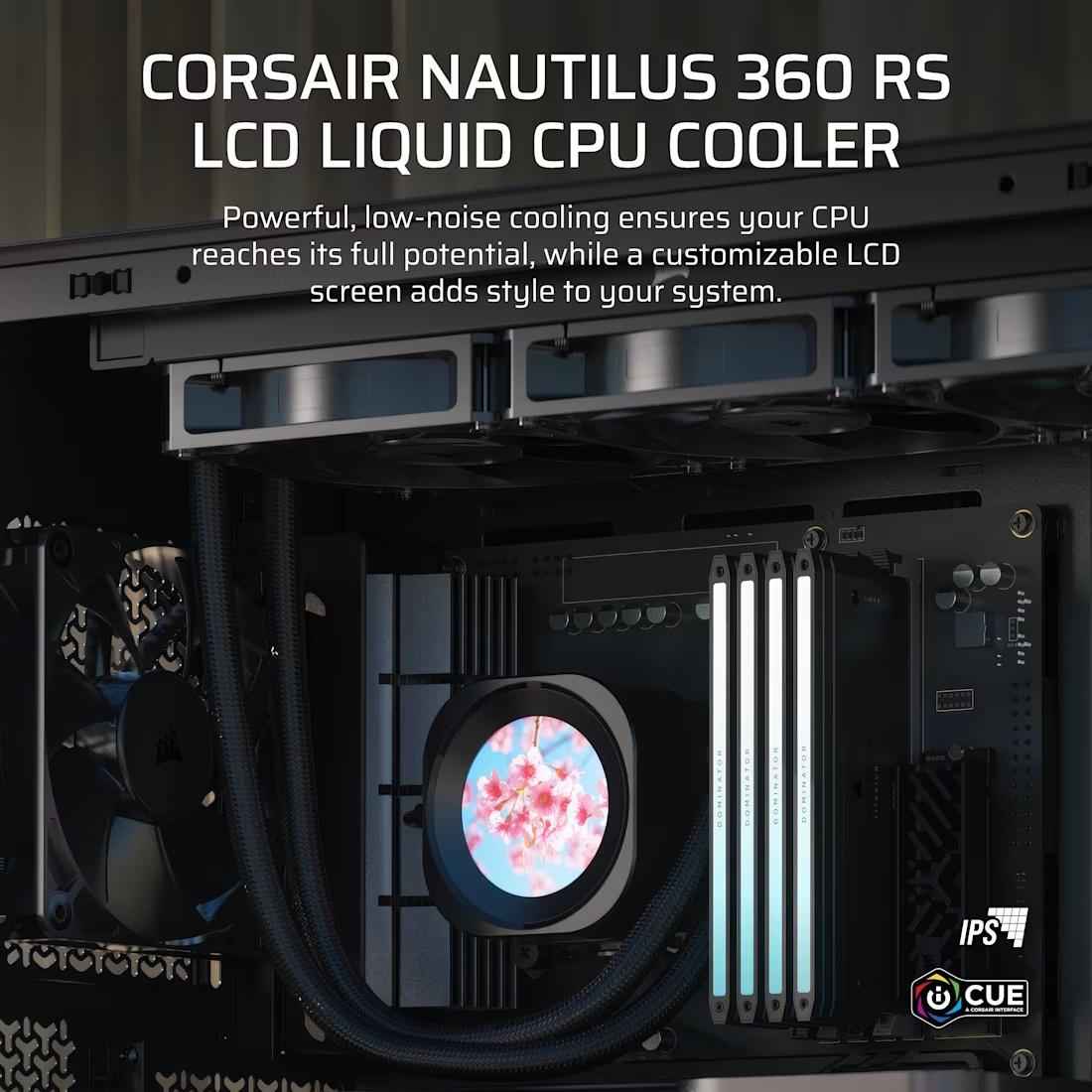 CORSAIR NAUTILUS 360 RS LCD Liquid CPU Cooler - 2 - Nano Komputer