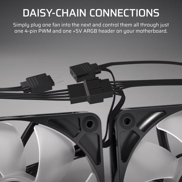 CORSAIR RS120 ARGB Single Pack 120mm PWM Fan - 4 - Nano Komputer