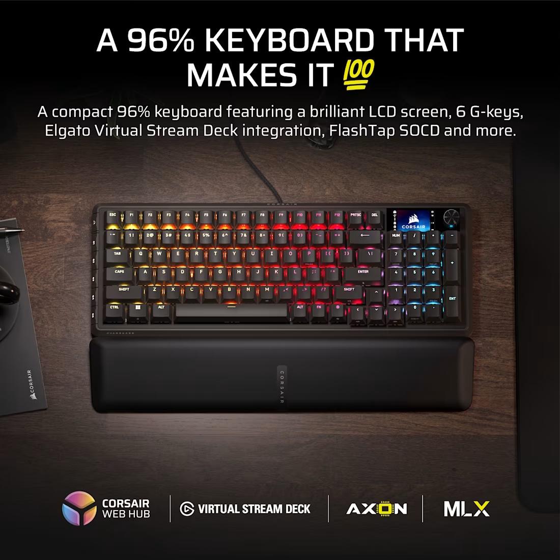 CORSAIR VANGUARD 96 Mechanical Gaming Keyboard-4-Nano Komputer