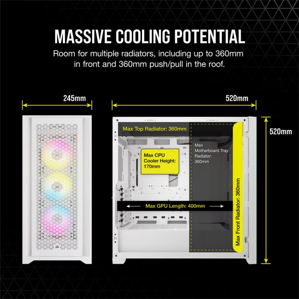 CORSAIR iCUE 5000D RGB AIRFLOW Mid-Tower Case