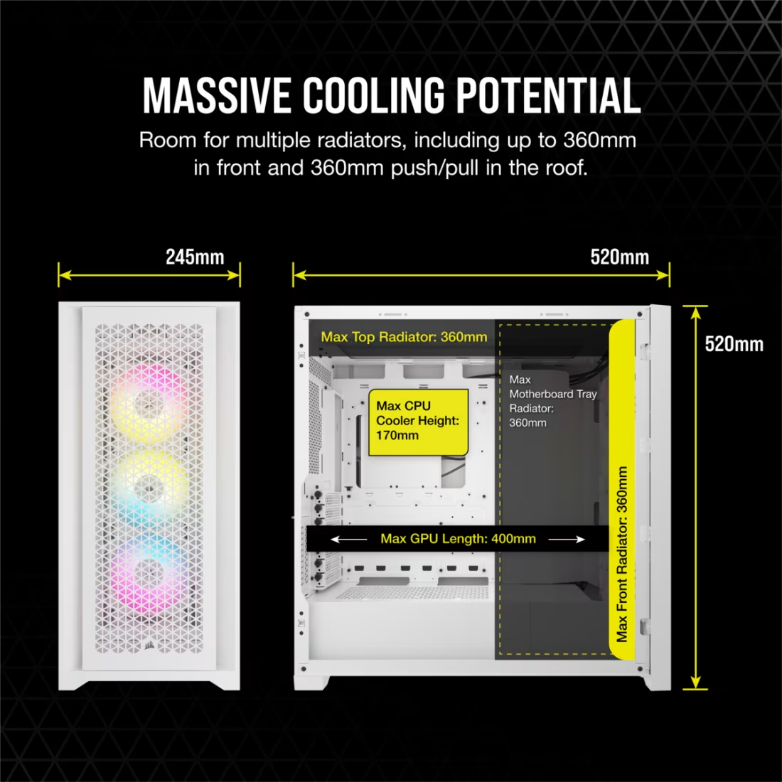 CORSAIR iCUE 5000D RGB AIRFLOW Mid-Tower Case