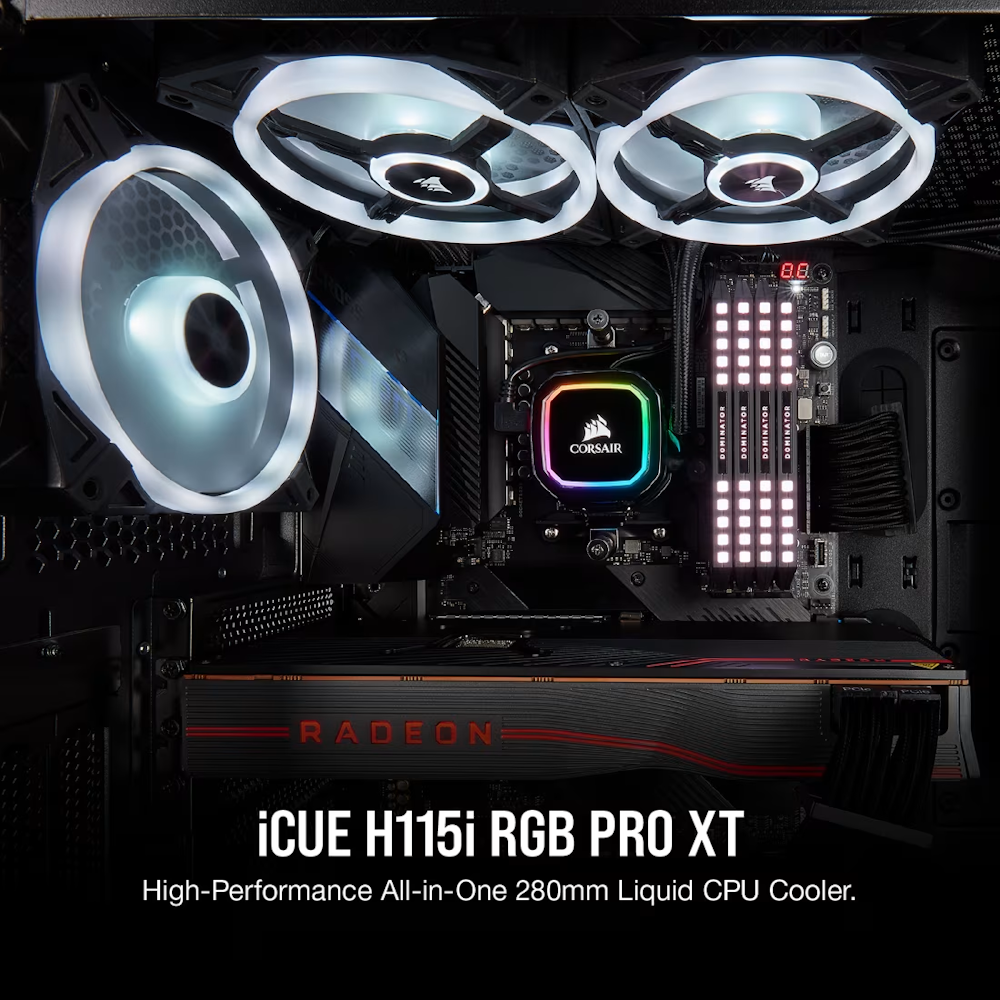 CORSAIR iCUE H115i RGB PRO XT Liquid CPU Cooler